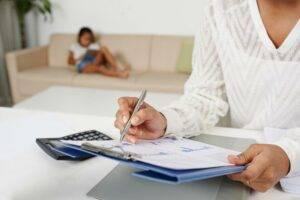 busy parents making financial decisions